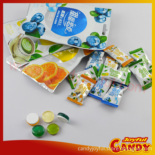 2017 fruity flavor dual layer Sour Sweet Candy